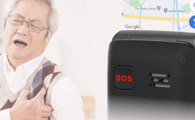 Botón SOS smartphones para mayores con whatsapp