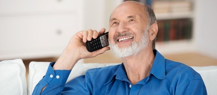 Teléfono inalámbrico para personas mayores